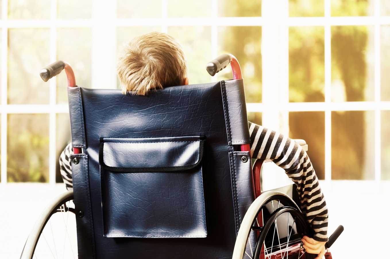 boy in wheelchair