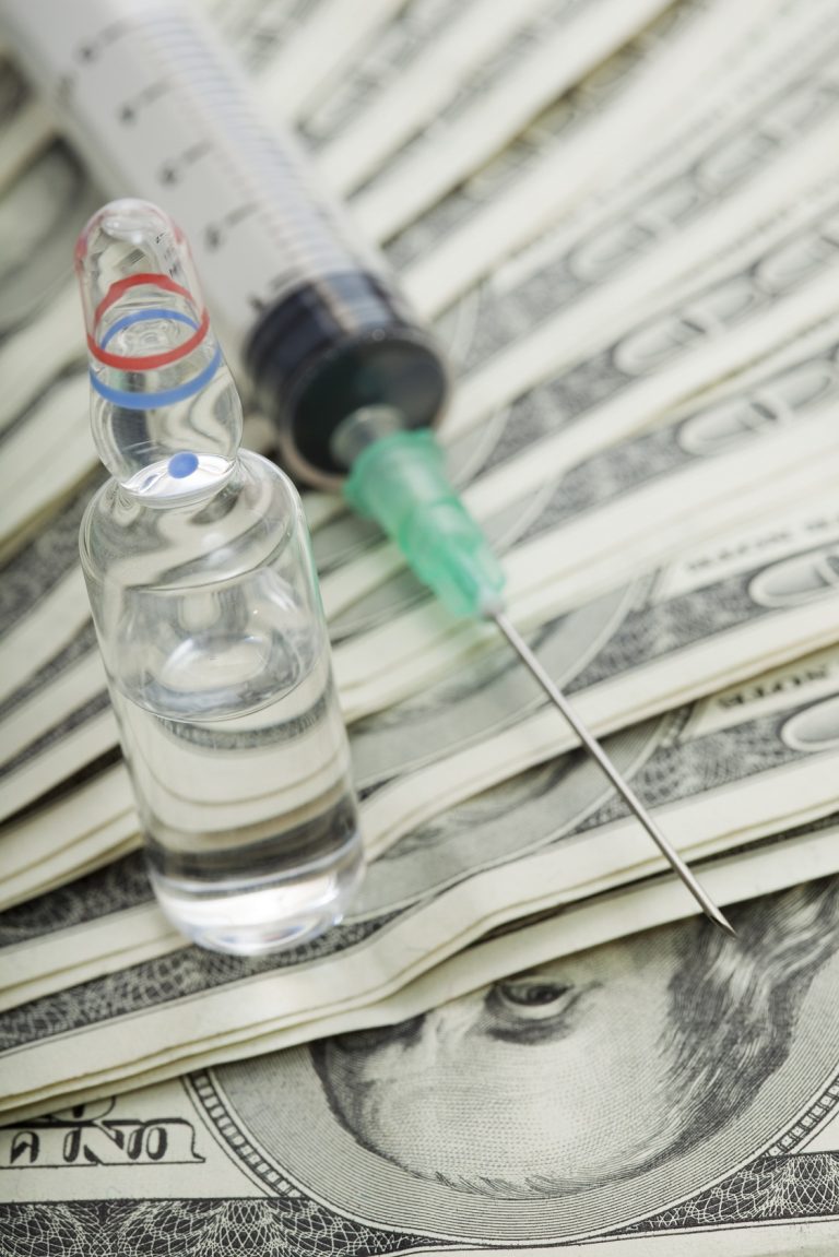 vaccine and dollars
