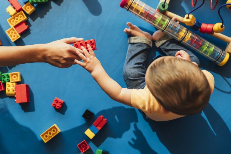 preschooler playing