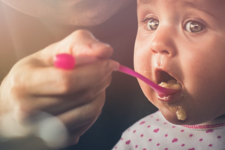 baby eating