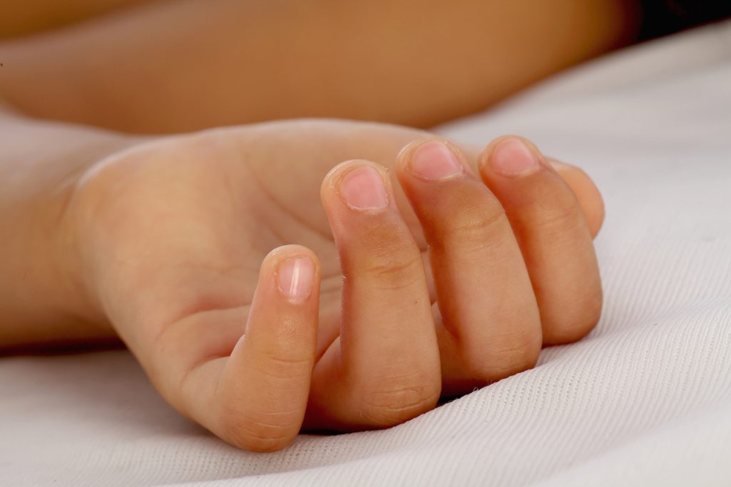 hand of an infant
