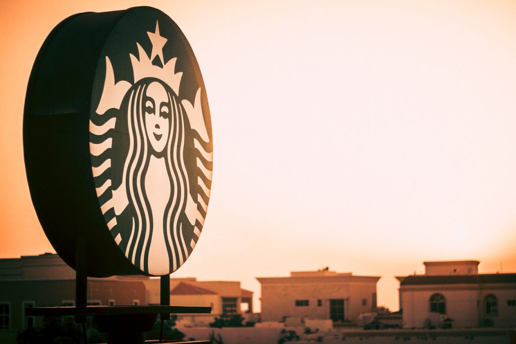 Starbucks sign