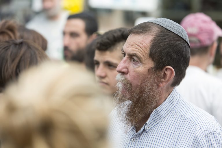 people walking in Jerusalem