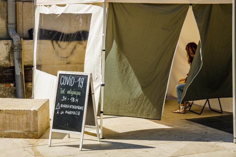 coronavirus testing tent