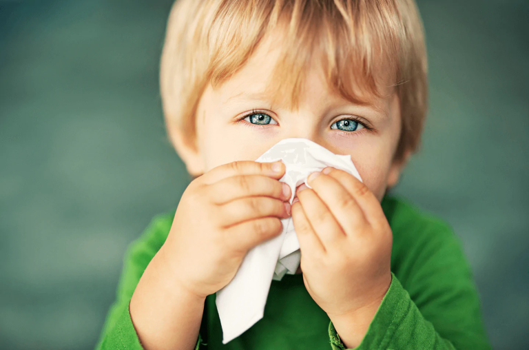 child with a cold