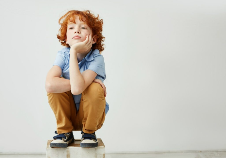 red haired boy